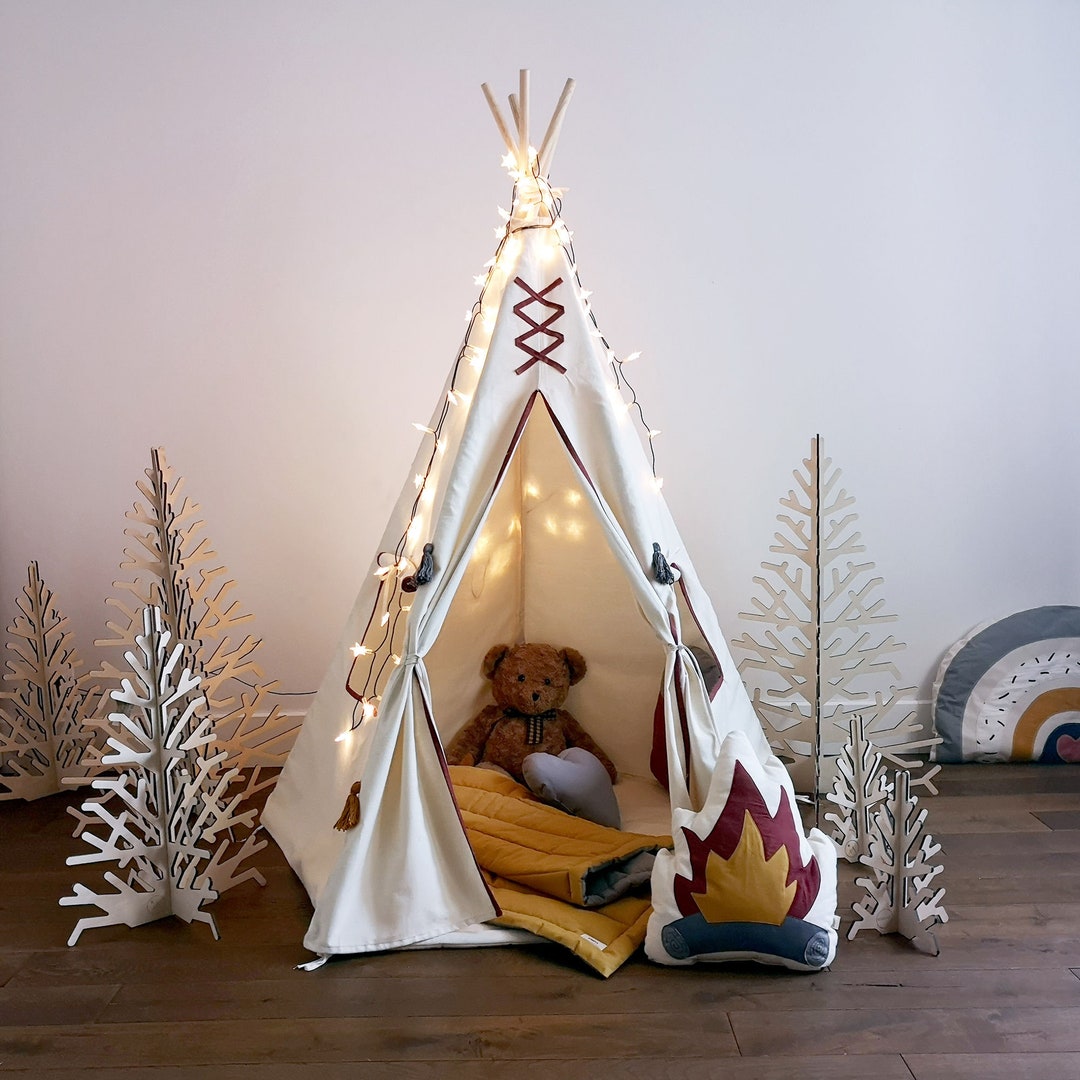 EtnopiaShop - Tipi enfant, Teepee for kids, tipi for boys, tipi tent, kids tipi, tipi enfant avec tapis, tipis for kids and baby, tipi tent boho