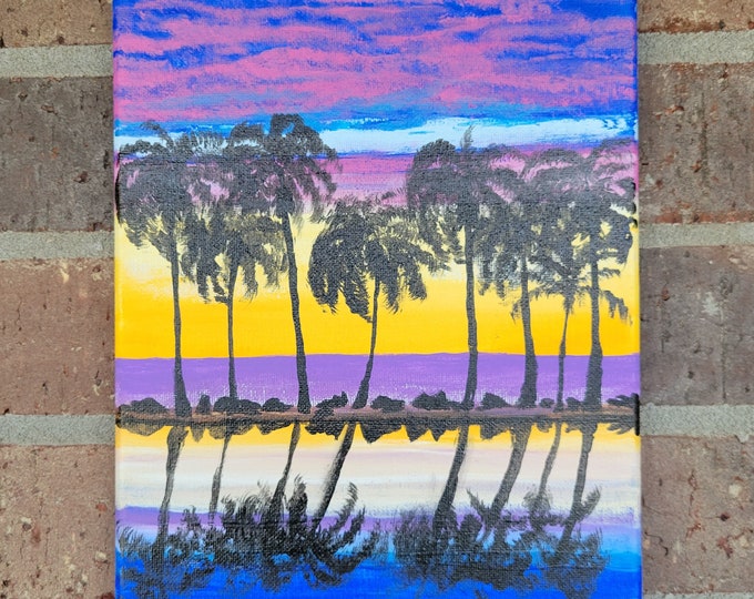 Purple sky sunset Hawaii