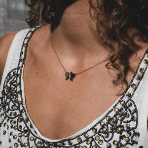 Orchid Jewelry Floral Pendant Gold Flowers Necklace