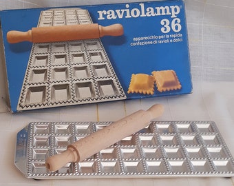 Vintage Italy Brand New Fresh Pasta Raviolamp 36 Pasta Making Tool Kitchen Utensils Kitchen Tools Italian Cuisine 1960 Homemade  Pasta maker