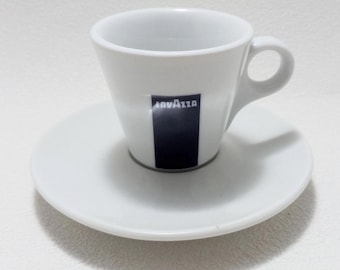 Set of 6 Collectible Cups with Saucer Lavazza Italian Espresso Coffee Cups Vintage Coffee Cups 90s Porcelain IPA Made in Italy Espresso