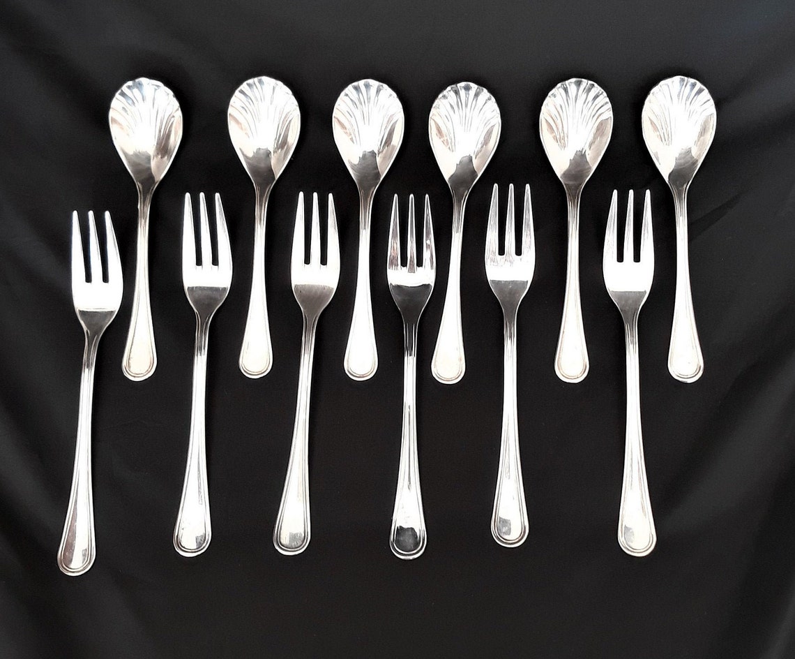 Silver Plated EME Italy Cutlery Set Spoons Forks Etsy