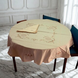 Tovaglia Rotonda In Vinile Con Bordo Elastico E Retro In Flanella – Stampa Cammello, Diametro 36 Cm – Antimacchia E Antiscivolo, Per Tavoli Da Pranzo E Gioco