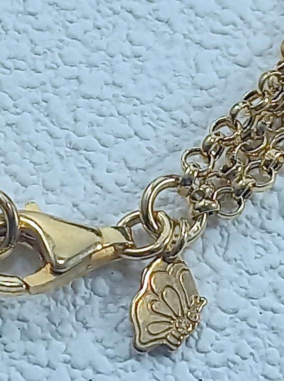 Solid silver bracelet Gold plated 925 sterling si… - image 6