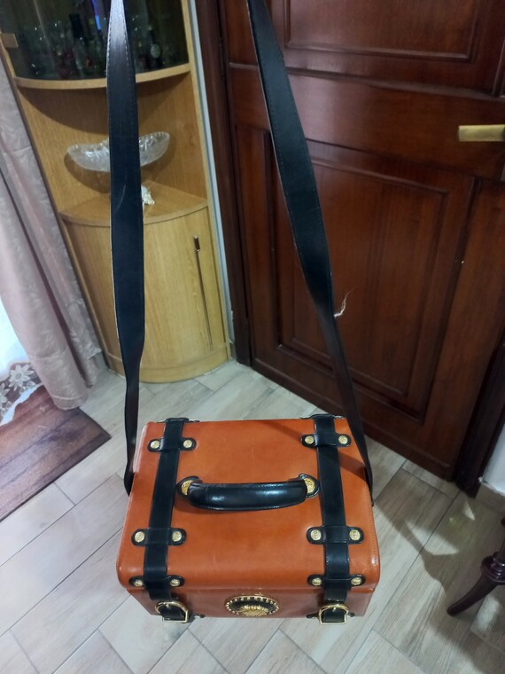 Beauty Case Voyage Vintage En Cuir écologique Made In Italy - 900