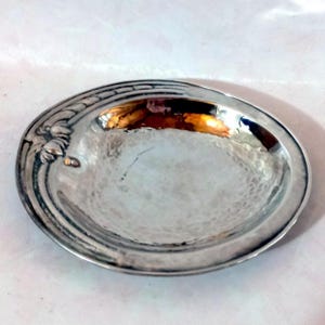 Heavy 187g &quot;Argento Mania&quot; Handcrafted 800 silver bowl Silver plate Centerpieces Vintage Italian silverware Antique silver services Silver