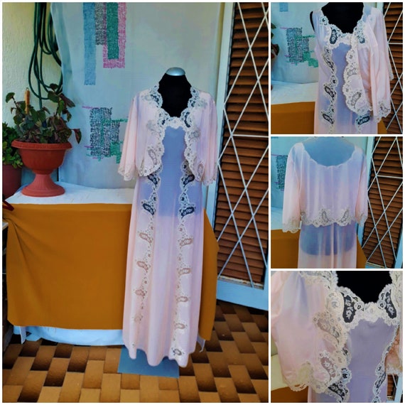 Gorgeous Vintage Night Dress Italy 70s Nightdress