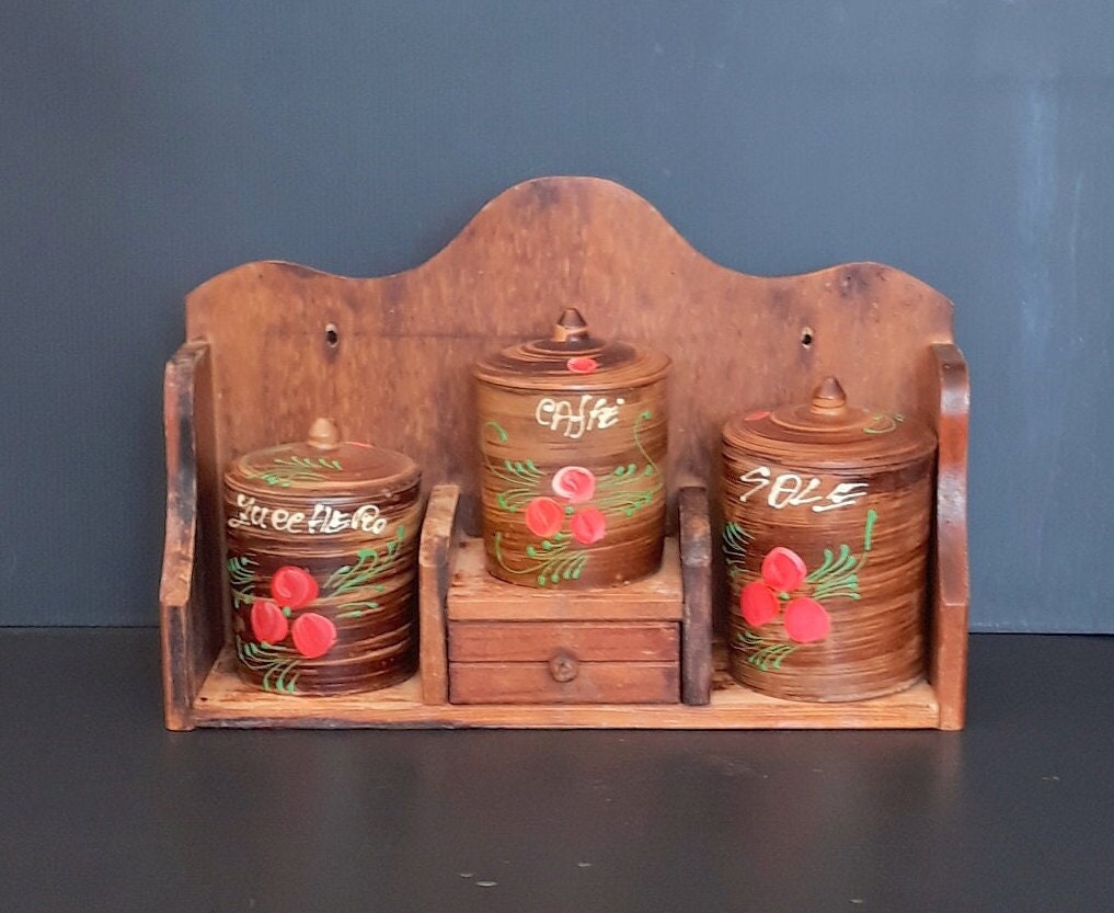 Terracotta From Tuscany X Sur La Table Lidded Spice Jar Set / Ceramic  Decorative Spice Jars W/ Cork Lids / Kitchen Spice Storage 