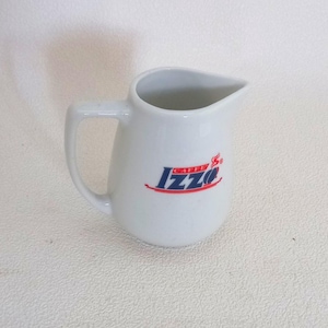 Vintage Collectible Milk Jug Collectible &quot;Izzo&quot; Coffee Italian Espresso Coffee Cups Vintage Coffee Cups 90s White Porcelain Made in Italy