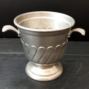 vintage Italie Étain Seau à glace Amphore Porte-fleurs en étain Boîte en étain Décoré Cuisine Décor Table Décor Étain Vaisselle Cadeau pour Maman