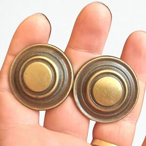 Massief messing, ladeknoppen - Italiaanse set jaren 1950