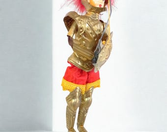 小型18cm、シチリアのプーポ、1950年代のヴィンテージ人形、イタリアの 