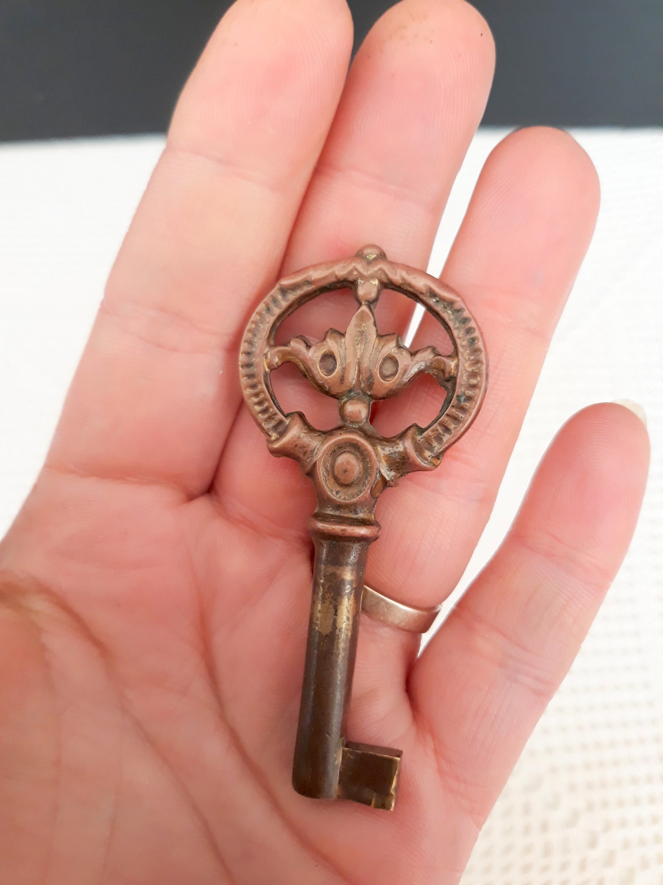 The Unique Brass Key for Wardrobe Vintage Italy 1950s Antique Etsy