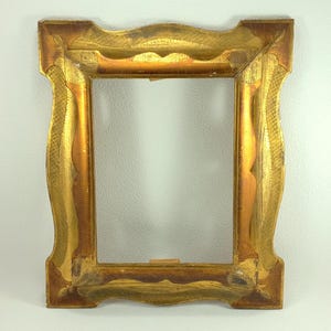 Wooden Frame Florentine Style Double Wooden Frame Venetian Venetian Wood Art Gold Leaf Frame Baroque Style Vintage Home Decor