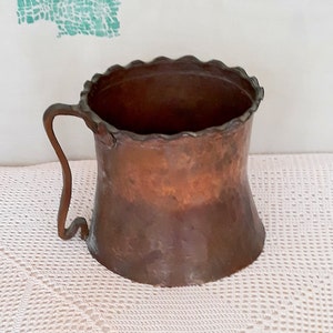 Antique Copper Pot Early 1900s Antique Copper Pot Kitchen Pots Italian Antiques Traditional Italian Cuisine Cooking Utensils Antique Table