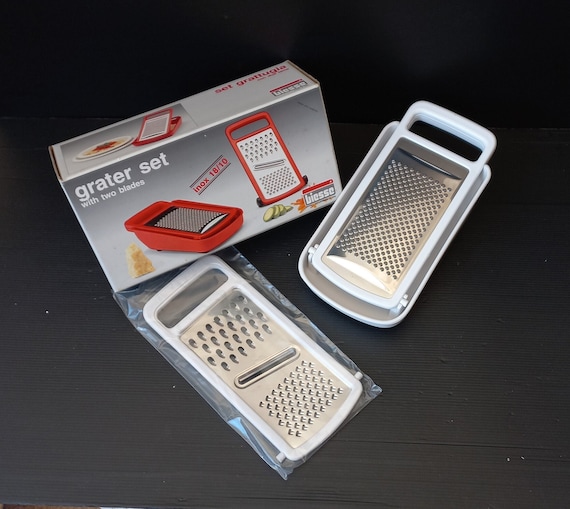 Brand New biesse Vintage Cheese Grater Italy 1980s Grater Set With Two  Blades With Container Kitchen Utensils Italian Kitchen Tools 