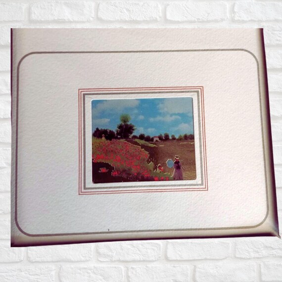 クロモリトグラフ 金箔画 アンティーク