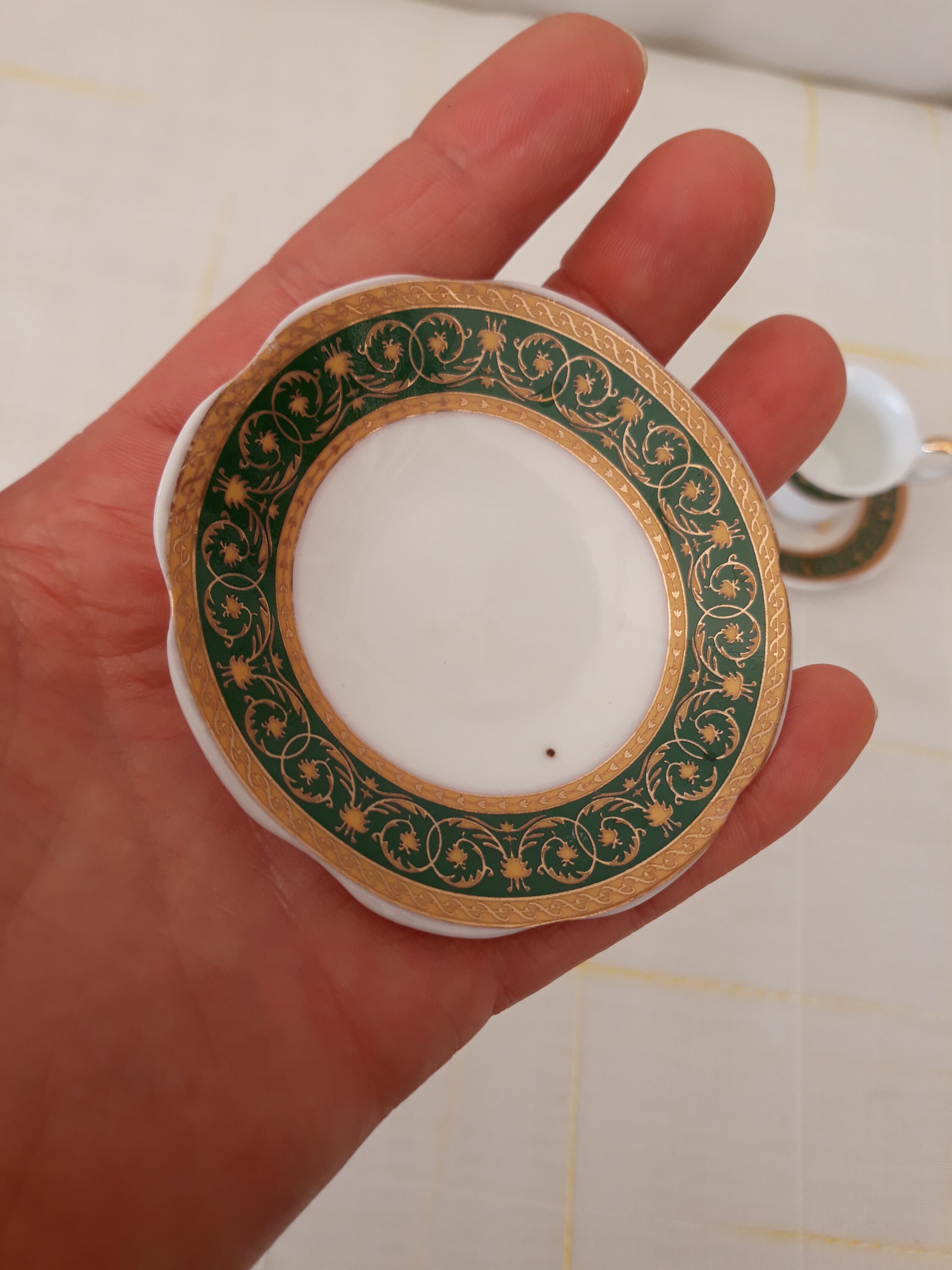 Pair of Collectible Cups Limoges Porcelain Coffee Cups Hand Etsy