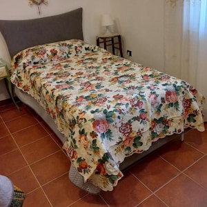 Rare Pure Cotton Piquet Bedspread Single Bedspread Bedroom Furniture Lightweight Cotton Bedspread Rustic Bedspread Single bed