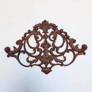 Extremely rare Large Antique Wooden Frieze Italian Carved Wood Leaf Design Decorative Wooden Front Chateau Decoration Gothic Panel