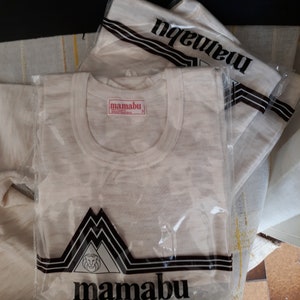 New Brand MAMABU Men's undershirt 20% wool 30 acrylic fiber 50 polypropylene fiber Size 3 Vintage Italy 1980s Men's underwear Gift for him image 3