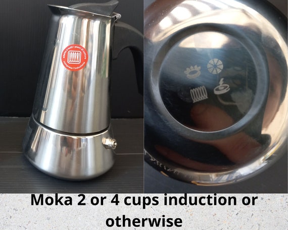 Nueva cafetera de inducción Moka 2 o 4 tazas Cafetera espresso italiana  Utensilios de cocina de inducción -  México