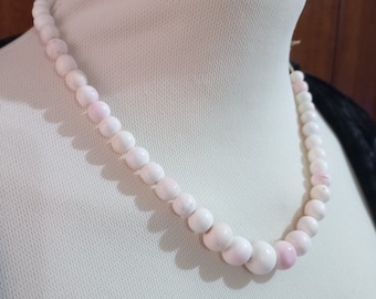 天然珊瑚ピンクビーズ ネックレス バックル型 sa-477-10.jpg