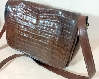 The Bridge Vintage 80's 調節可能なショルダーバッグ、レディース本革