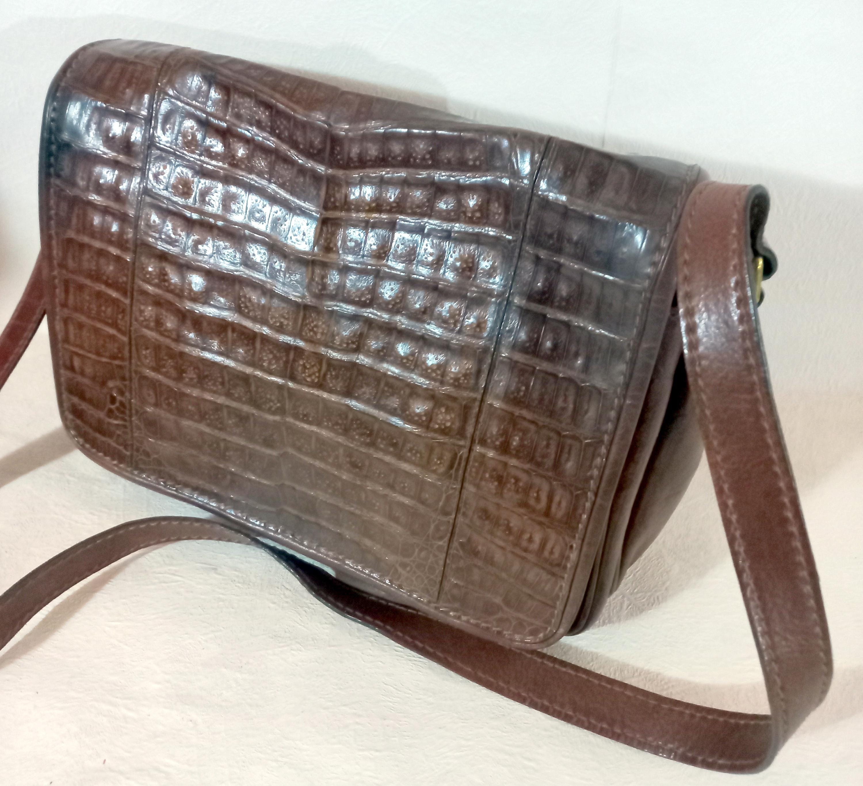 The Bridge Vintage 80's 調節可能なショルダーバッグ、レディース本革