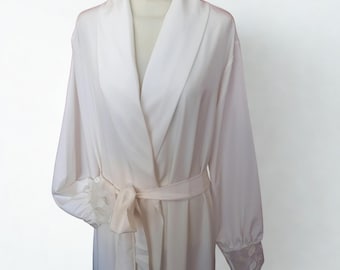 Neu „Diliar Lingerie“ Made in Italy Vintage Morgenmantel Crepe Stoff Farbe Seide Größe 50 Morgenmäntel große Größen Nachthemd Unterwäsche