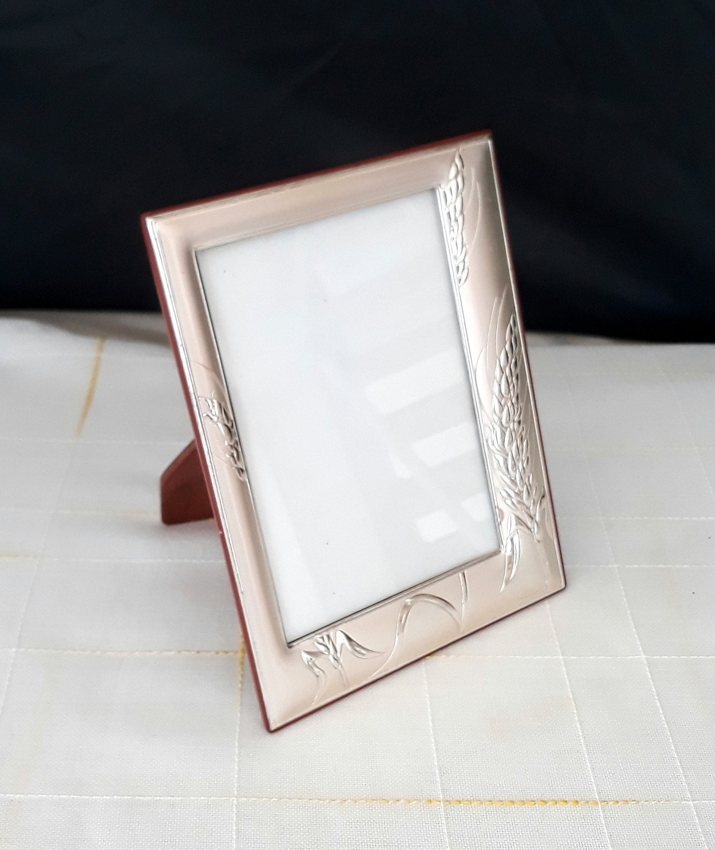 SIKOO Cornice Portafoto Vintage 12,7x17,8 Cm – Stile Vittoriano, Color Bronzo, In Resina, Da Tavolo O Parete