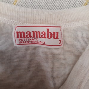 New Brand MAMABU Men's undershirt 20% wool 30 acrylic fiber 50 polypropylene fiber Size 3 Vintage Italy 1980s Men's underwear Gift for him image 8