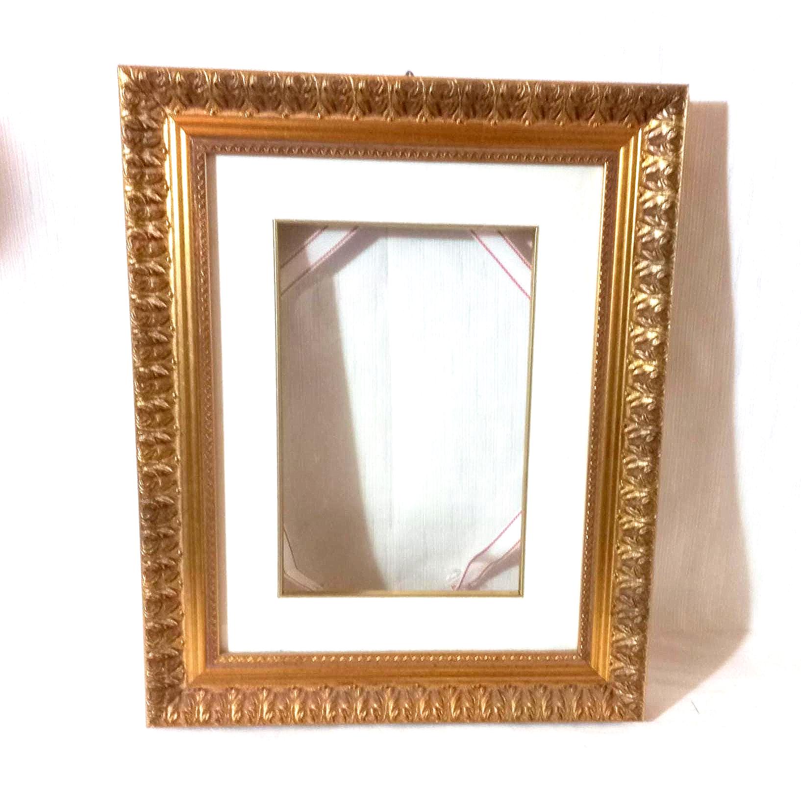 50 x 40 cm 大きな木製フレーム バロックスタイル アンティーク