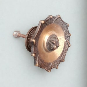 Italian, Solid Brass, Drawer Knob, 1950s Furniture, Hardware
