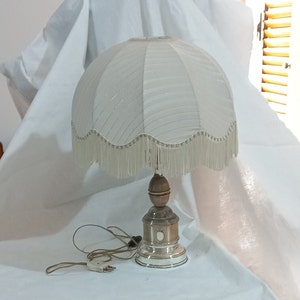 Very old table lamp Vintage Italian lighting from the 1950s Silver table lamp Italian silverware Collectible 800 silver Antique silver 800