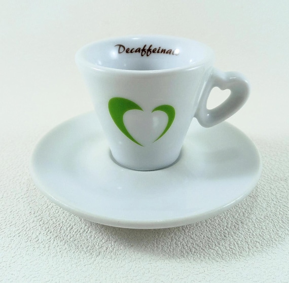Besondere Form Herz Griff Kaffeetasse Entkoffeinierte Sammeltasse Kaffeetassen Italienische Espresso Bar Tassen Porzellan Ipa Made in Italy