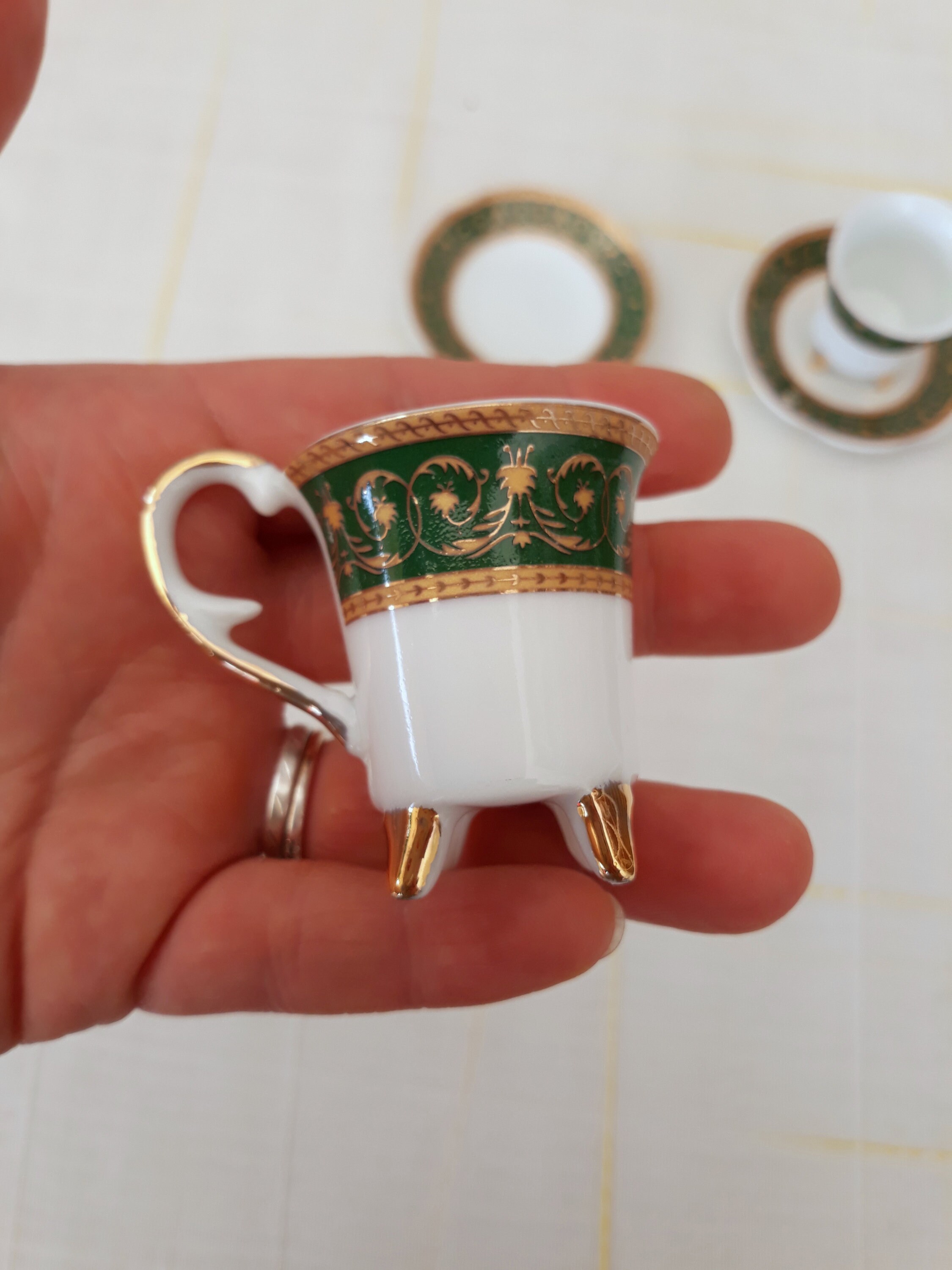 Pair of Collectible Cups Limoges Porcelain Coffee Cups Hand Etsy