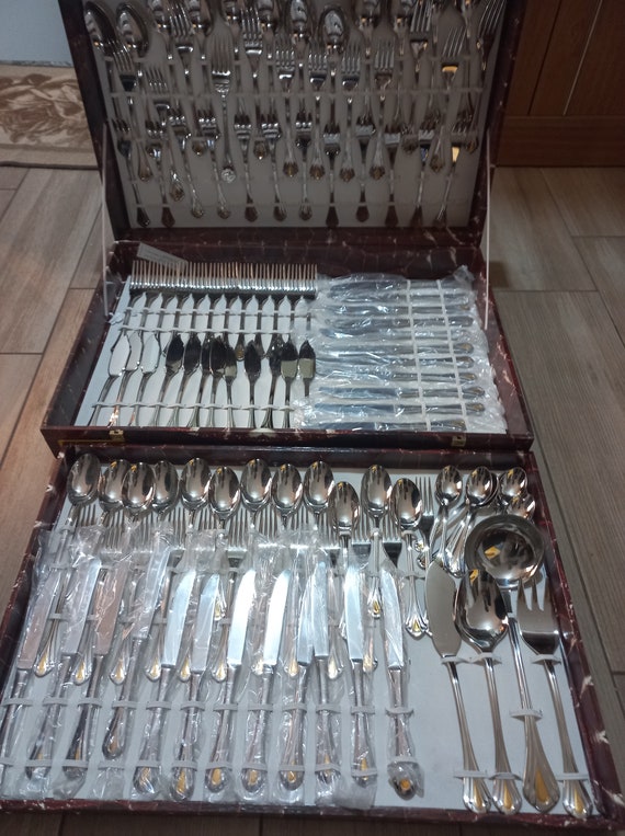 124 Pieces Gottinghen 18/10 Steel 24k Gold Decorations