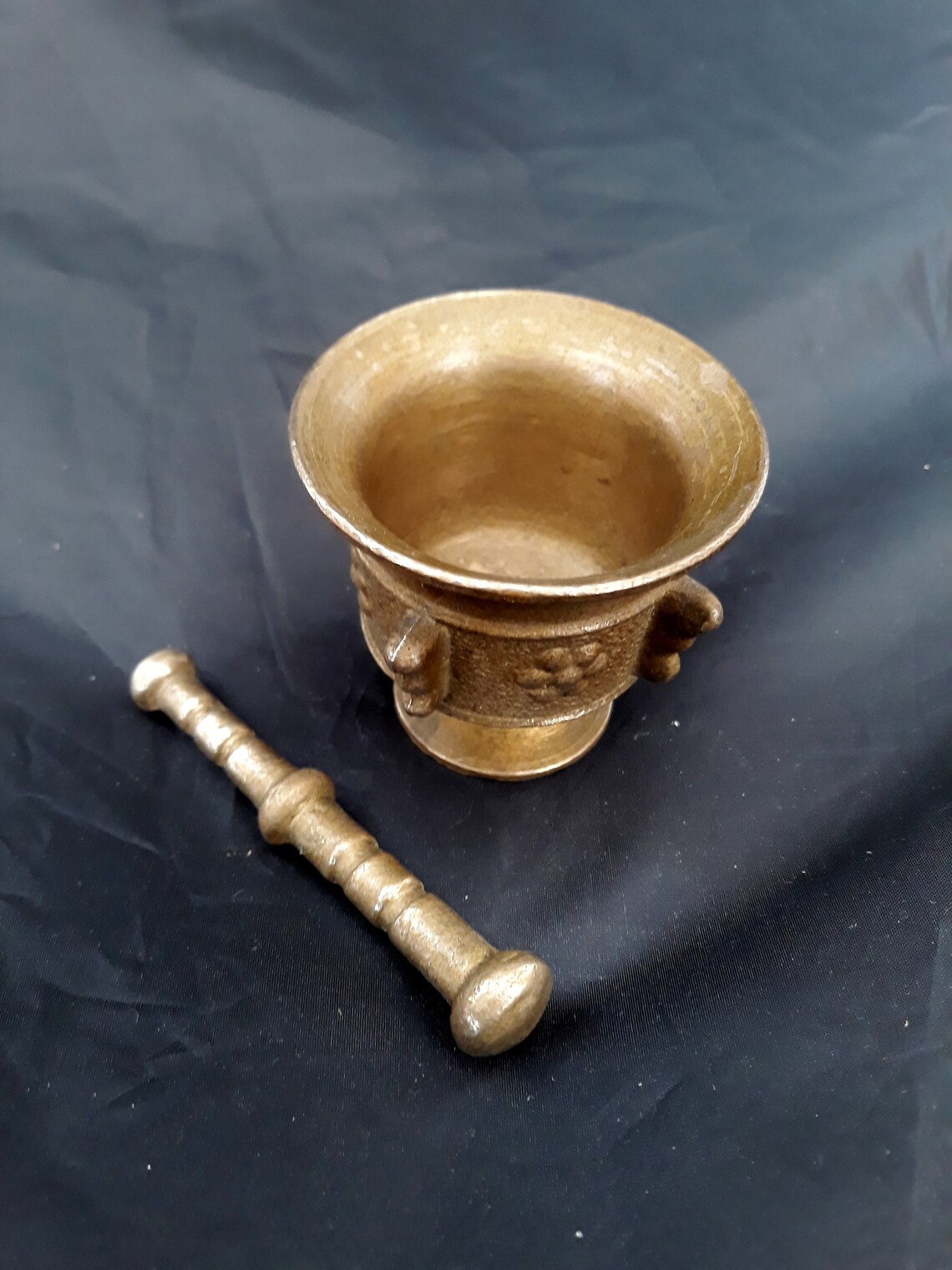 Brass Mortar With Pestle Vintage Italy Brass Bowl for Making | Etsy