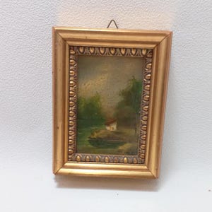Landscape Oil Painting By Gennaro R. 1976 Oil painting Signed painting Country landscapes Decoration to hang