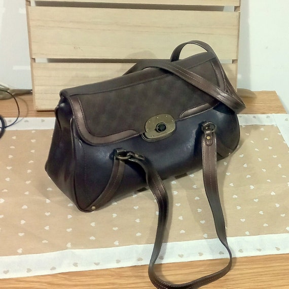 Vintage Pierre Cardin 004432004 Leather bag Brass… - image 1