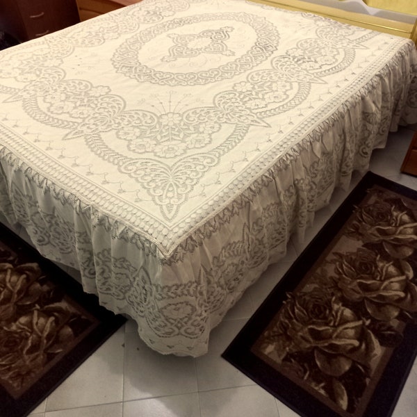 Lace Bedspread Etsy