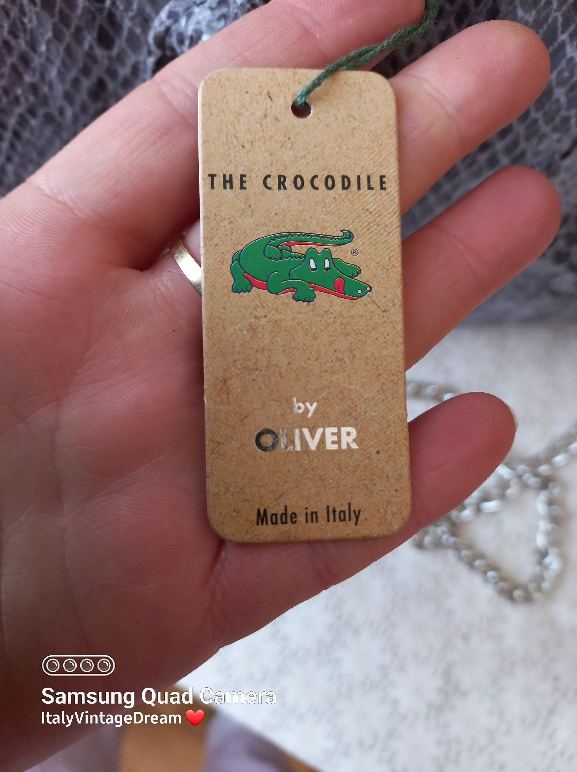 OLIVER\" MADE IN ITALY クロコダイル ショルダーバッグ OLIVER
