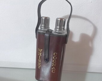 ヴィンテージ イタリア ワインボトル グリーンガラス デカンタ 花瓶