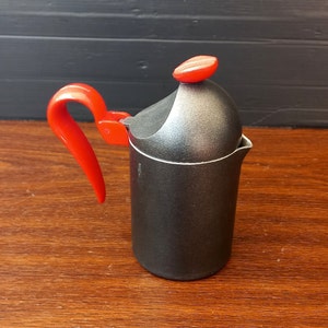 Rara Moka Pot Collectible Sheratonn Coffee Maker Design G. Zagato Aluminum Milk kettle Made in Italy 1970s Espresso Italian Coffee