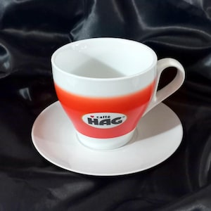 Rare Huge Cup Holder Pods Sugar Sachet Holder Sugar Bowl Hag Caffe Espresso coffee cup Collectible Cups with Saucer &quot;Hag&quot; Italian Espresso