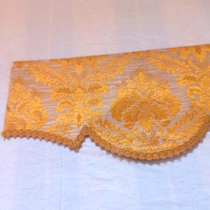 Vintage Early 1900s 160cm 62,9&quot; Old Valance Velvet Brocade Antique Curtain Vintage Home Decor Antique Curtain Panel Tapestry Curtain Drapes