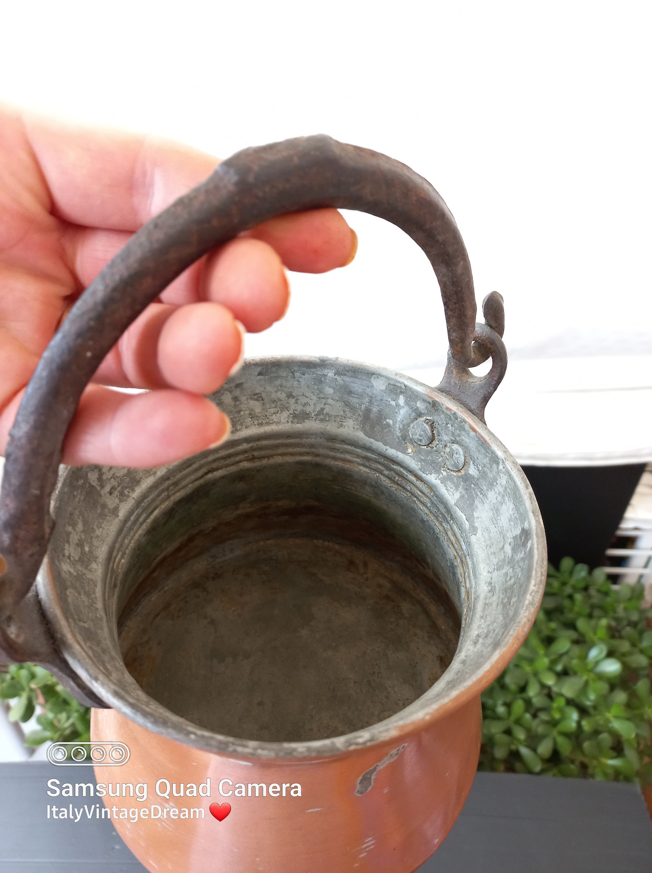アンティーク銅鍋 1900年代初頭 アンティーク銅鍋 キッチンポット 