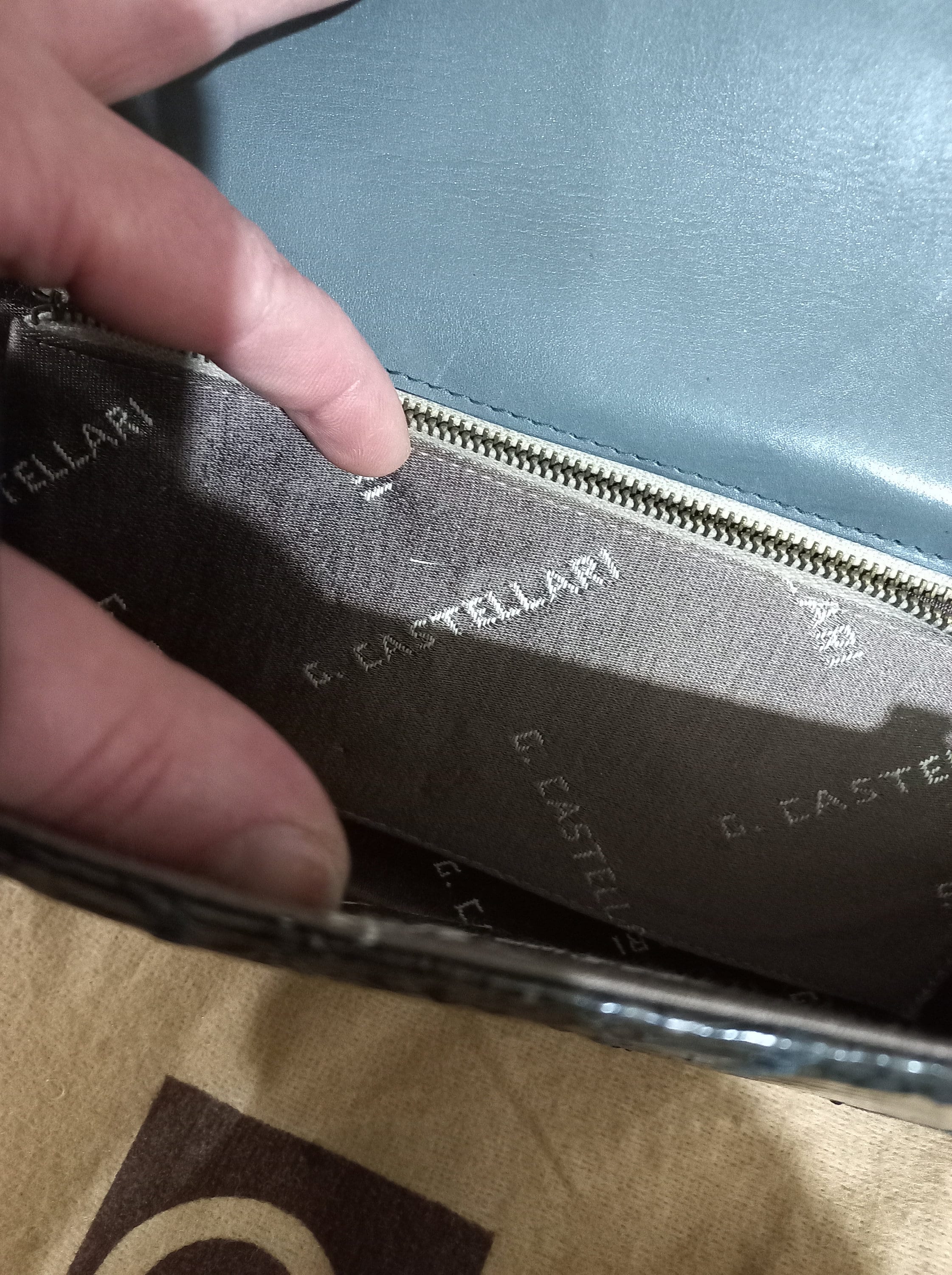 Made in Italy G. Castellari Milano Vintage 70s Leather Bag 