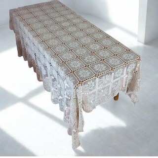 Tovaglia Rettangolare In Pizzo Heritage Lace Rose: Colore Ecru, Ricamo Elegante, 132 X 182 Cm, Lavabile In Lavatrice